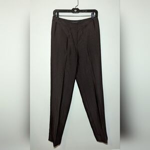 Lafayette 148 New York Dark Brown Dress Pants Silk Blend Women's Size 4